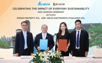 ออริจิ้น พร็อพเพอร์ตี้จับมือเดลต้า ประเทศไทย เพื่อจัดหาและพัฒนาผลิตภัณฑ์อัจฉริยะและมิตรต่อสิ่งแวดล้อมในโครงการพัฒนาอสังหาริมทรัพย์ ออริจิ้น พร็อพเพอร์ตี้จับมือเดลต้า ประเทศไทย