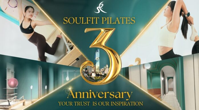 Soulfit Pilates ฉลองครบรอบ 3 ปี เดินหน้าขยายครบ 21 สาขาในปีนี้ Soulfit Pilates ฉลองครบรอบ 3 ปี เดินหน้าขยายครบ 21 สาขาในปีนี้